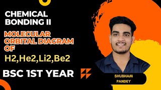 Molecular Orbital Diagram of H2 He2 Li2 Be2  BSc 1st year  Chemical bonding [upl. by Efar]