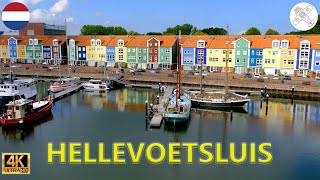 HELLEVOETSLUIS │ NETHERLANDS Walking tour of the fortified harbour of Hellevoetsluis 4K [upl. by Nyahs909]