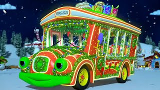 Christmas Wheels On The Bus Go Round And Round  More Christmas Songs for Kids [upl. by Stargell]