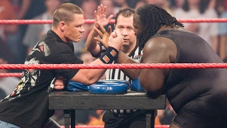 John Cena vs Mark Henry  Arm Wrestling Contest Raw Feb 4 2008 [upl. by Dray798]