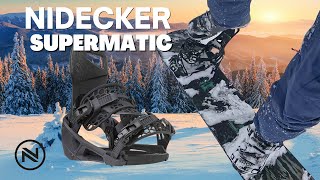 Nidecker Supermatic Step In Snowboard Bindings  These Legit Testing amp Review [upl. by Ennywg]