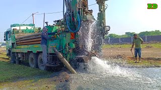 borewell प्लाट मे 5 बोर की खुदाय  20 से 240 फीट पे फुल पानी  amazing water  Radhika drilling [upl. by Okechuku]