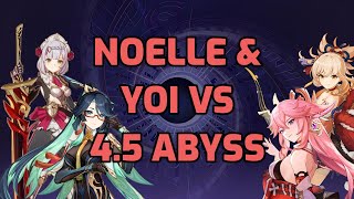 Noelle Plunge and Yoimiya Overload  Genshin Impact 45 Spiral Abyss [upl. by Aguayo]