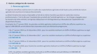 Fiscalité de lentreprise marocaine IR 4 4 Revenu agricol foncier capitaux mobilier [upl. by Eddi621]