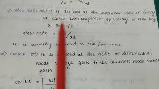 Definition of operational amplifier parameters [upl. by Estrin592]