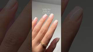 Rubber base builder gel 💅🏼 nails newnails nailtutorial diynailsathome [upl. by Hnid119]