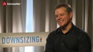 Interview Matt Damon DOWNSIZING [upl. by Erika121]