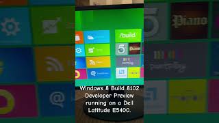 Windows 8 Developer Preview on a Dell Laditude E5400 windows dell windowspc [upl. by Ahseal]