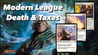 🎙️MTGO Modern League  Death amp Taxes  Match 45 [upl. by Enytsuj]