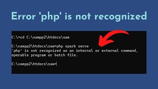 Error php is not recognized di Command Prompt [upl. by Oika]