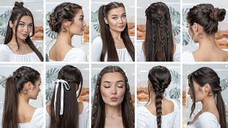 10 EASY HEATLESS BACK TO SCHOOL BRAIDED HAIRSTYLES [upl. by Nguyen964]