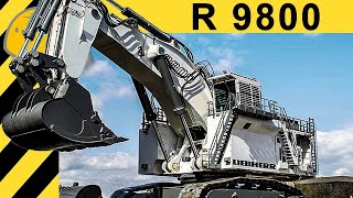 BIGGEST EXCAVATOR IN THE WORLD 4000 HP amp 800 TONS  LIEBHERR R 9800 [upl. by Egan]