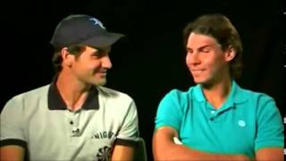 Backwards  Federer and Nadal Laugh [upl. by Ainosal894]