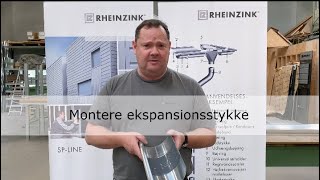 Limning af ekspansionsstykke i RHEINZINK tagrende [upl. by Tebzil]