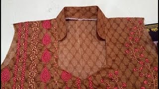 Half collar neck cutting and stitching in hindi stand collar bahut hi aasaan tarike se 43 YouTube [upl. by Davida170]