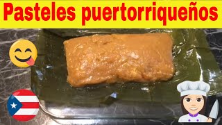 COMO HACER PASTELES PUERTORRIQUEÑOS [upl. by Eada]