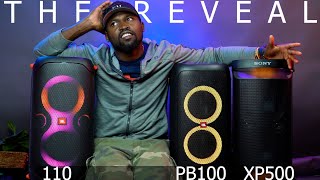 👀 Here Is The JBL Partybox 110 vs JBL Partybox 100 vs SONY XP500  Blind Listening Challenge Reveal [upl. by Nadoj]