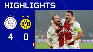 Epische avond in Amsterdam 🔥🔥  Highlights Ajax  Borussia Dortmund  UEFA Champions League [upl. by Schuster]