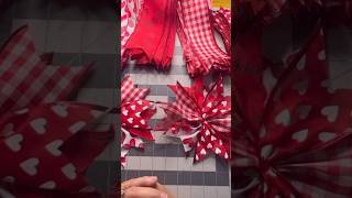 Valentine Wreaths DIY Valentines Wreath Ribbon Wreath Dollar Tree Valentine Wreath Valentine DIY [upl. by Japheth850]