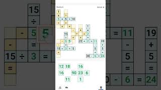 Cross Math Short 38 mathtricks crossmath crosspuzzle numberpuzzle [upl. by Ahsinrac]