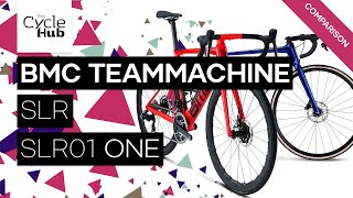 BMC Teammachine SLR vs SLR01 One 2023  Comparison Review  The Cycle Hub [upl. by Ursulina]