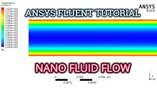 ANSYS Fluent Tutorial  Nanofluid Flow and Heat Transfer Modeling  Single Phase Model [upl. by Eliam401]