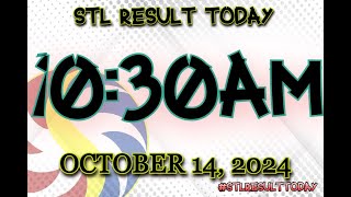 Stl Results Today 1030am OCTOBER 14 2024 [upl. by Connel]