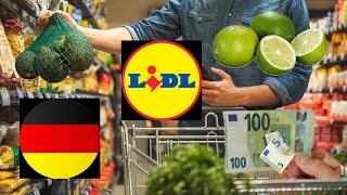 Lidl Grocery shopping 🛍 at Lidl supermarket with prices in Germany 🇩🇪 [upl. by Bosch]