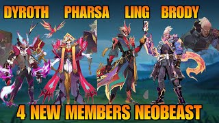 4 New Members NEOBEAST SKINS  Bird Dragon Snake amp Canine   MLBB [upl. by Ratep541]