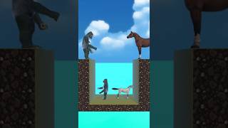 Gorilla vs Horse kids seving shorts youtubeshort gorilla horse [upl. by Disario]