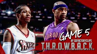 Allen Iverson vs Vince Carter Duel Highlights 2001 Playoffs ECSF G5 76ers vs Raptors  AI with 52 [upl. by Biebel]