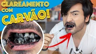 CLAREAMENTO CASEIRO USANDO CARVÃO DENTES REALMENTE MAIS BRANCOS [upl. by Arnon]