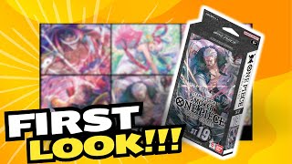 LETS HAVE A FIRST LOOK AT THE NEW ST19 BLACK SMOKER DECK One Piece Card Game  GIVEAWAY [upl. by Goulet939]