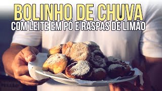 RECEITA BOLINHO DE CHUVA DE LEITE EM PÓ E RASPAS DE LIMÃO [upl. by Salaidh]