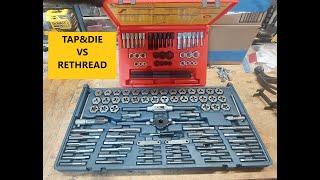 Tap amp Die vs Rethread tool Plus bonus rant on fasteners [upl. by Annwahs]