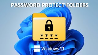 How To Password Protect a Folder In Windows 11 Without Installing Anything [upl. by Adyam]