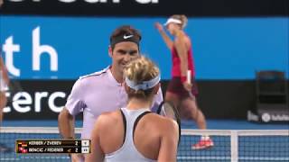 Germany v Switzerland mixed doubles highlights Final  Mastercard Hopman Cup 2018 [upl. by Plusch154]