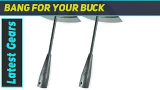 2 Large Garden Hoe Heads – Best Sharp Steel Tool for Weeding and Clearing [upl. by Demah579]