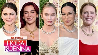 See iconic looks from the red carpet at the 2024 Golden Globes [upl. by Gnni]