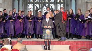 Happy Burns Night from Scotland with Caledonia performed by Dr Robert Lovie and the UoA Choir [upl. by Yliah285]