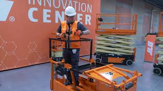 JLG® Scissor Lifts QuikAccess Platform Demo [upl. by Arlina734]