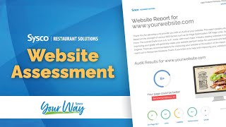 Sysco Restaurant Solutions Putting your Personalized Website Assessment to Work [upl. by Head366]