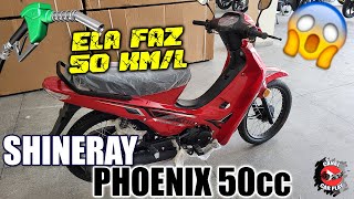 Nova Shineray Phoenix 50cc 2022  Ótimo CUSTO BENEFÍCIO pra quem quer ECONOMIA de COMBUSTÍVEL [upl. by Aronel541]