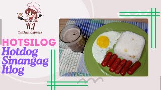 Hotsilog l Hotdog Sinangag amp Itlog l Pinoy Breakfast [upl. by Elsbeth775]