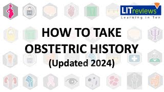 New How to take obstetric history [upl. by Ahtoelc797]