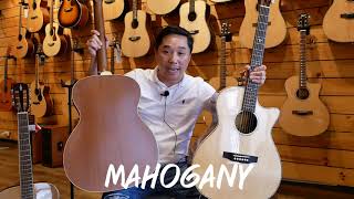 quotAcoustic Guitar 101quot EP4 สเปคไม้หน้าและไม้หลังของกีต้าร์โปร่ง [upl. by Anhaj]