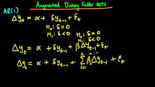 Augmented Dickey Fuller tests [upl. by Datha341]