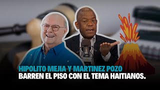 Hipolito Mejia barre el pizo con Julio Martinez Pozo por el tema haitiano [upl. by Wilburn]