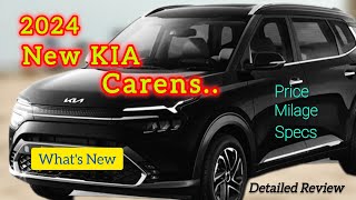 2024 New KIA Carens Detailed Review  2024 கிய கேரன்ஸ் புது ஃபிசெர்ஸ் [upl. by Dareg]