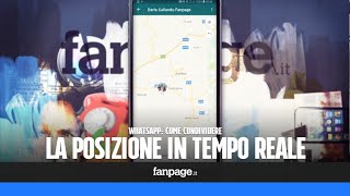 Come condividere la posizione in tempo reale in WhatsApp Messenger [upl. by Corvese376]